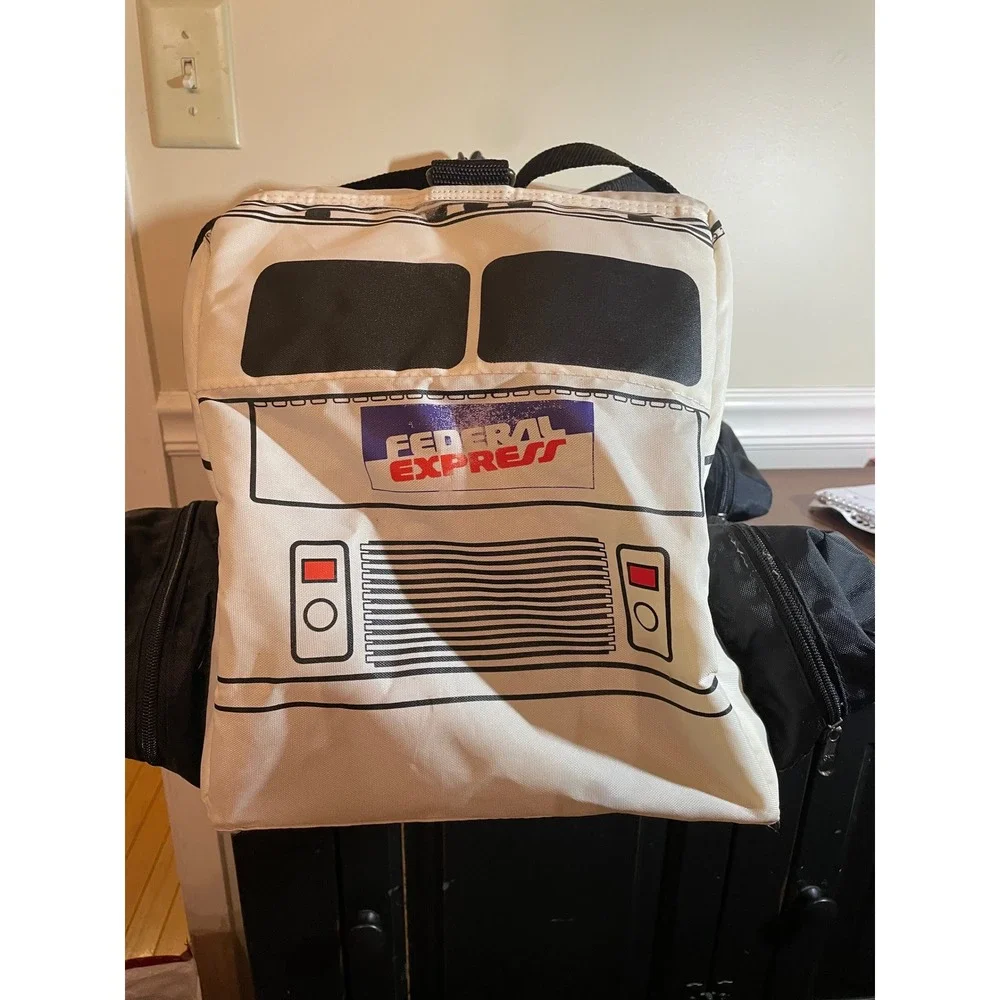 Vintage Federal Express FedEx Delivery Truck Duffle Bag Novelty Travel Van White